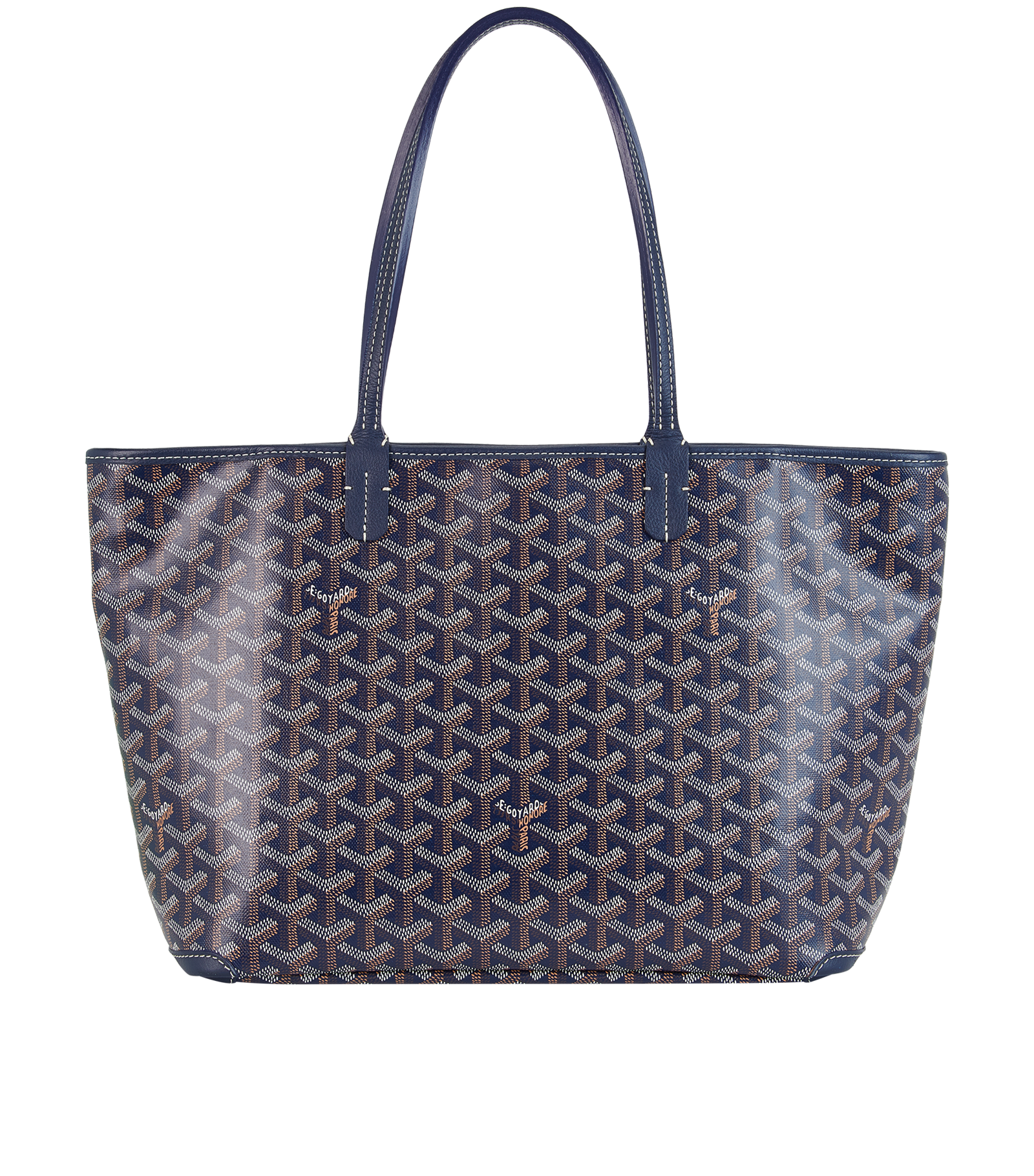 Artois PM, &pound;1,500, Handbags, Navy, Canvas, Back view